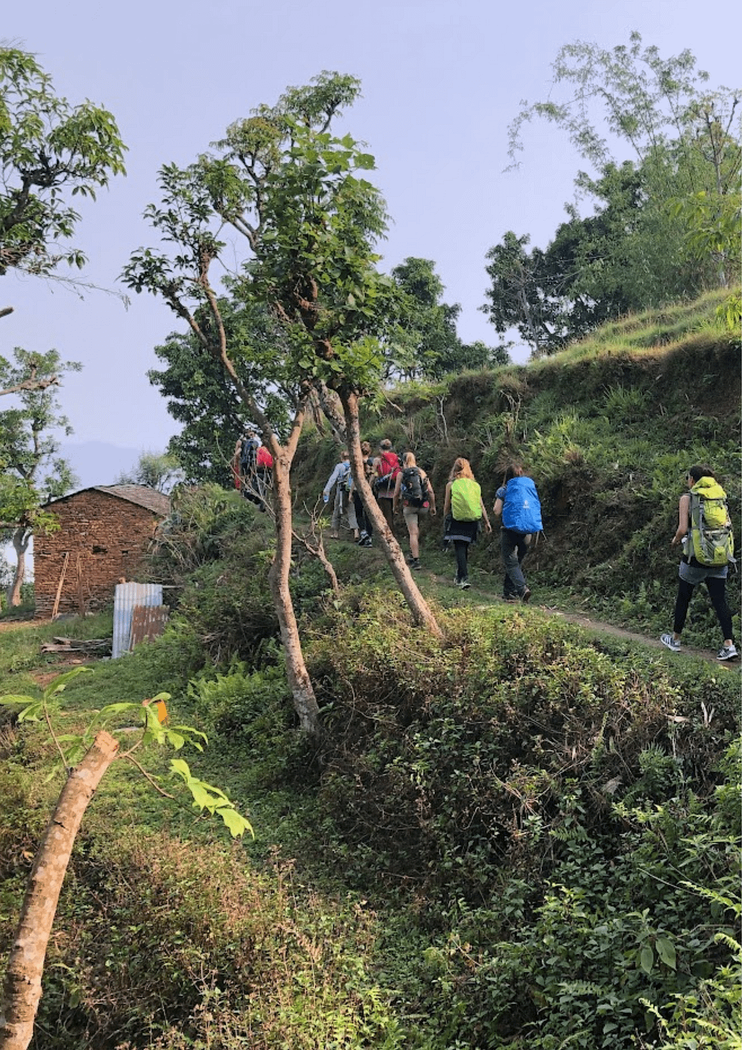 trekking heading toward millenium trek